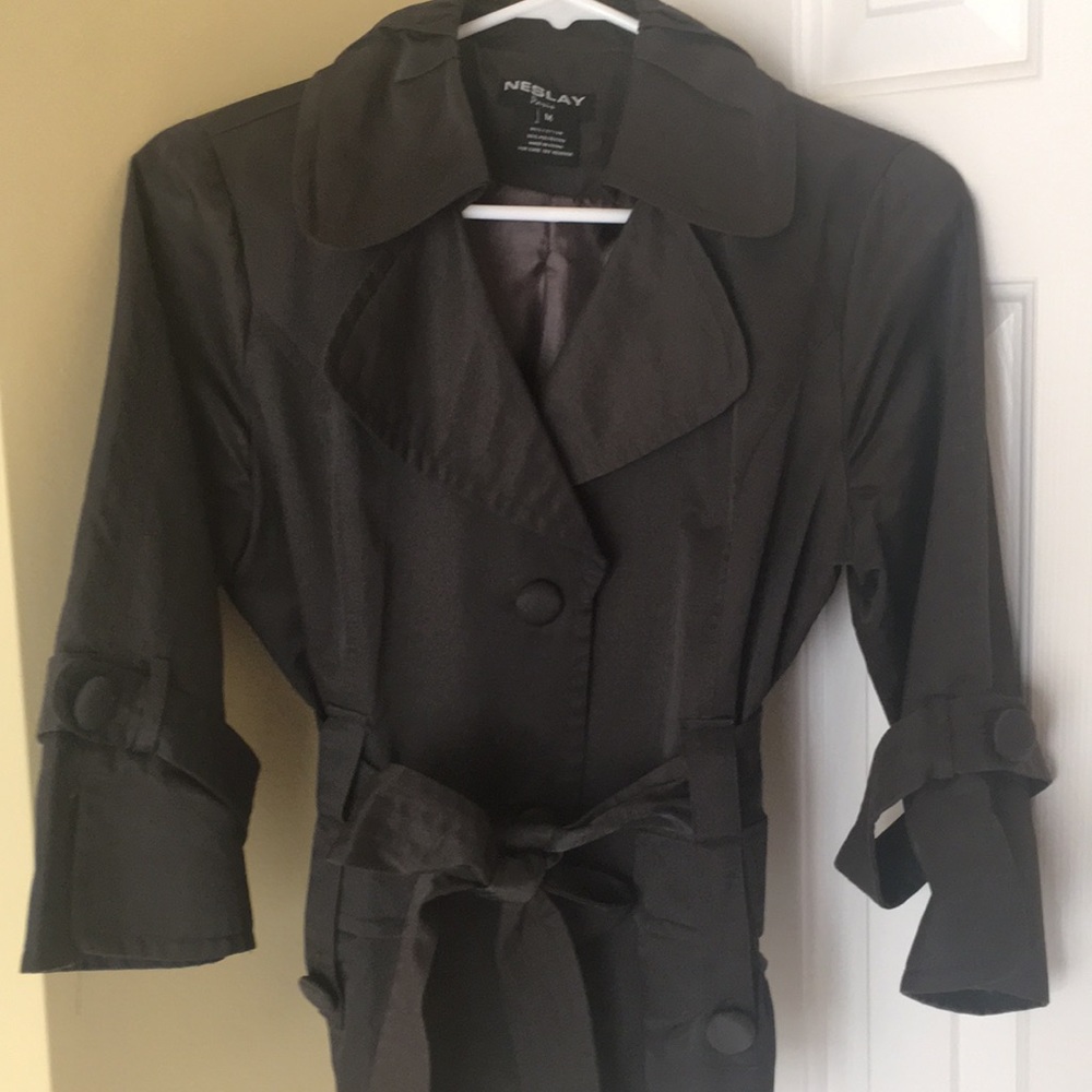 Light weight dark grey jacket.